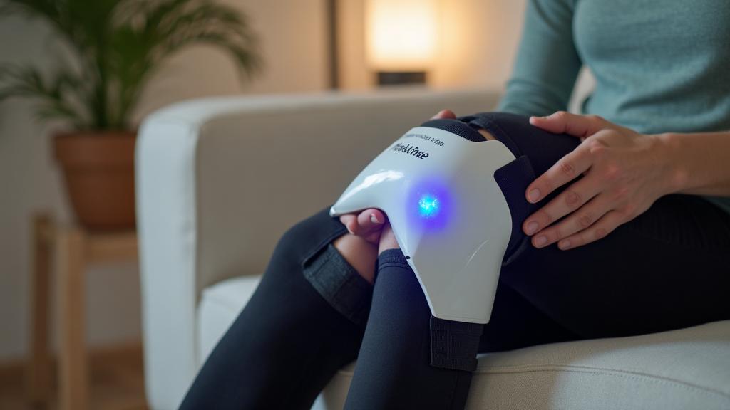 Step-by-step home routine using a wearable knee device