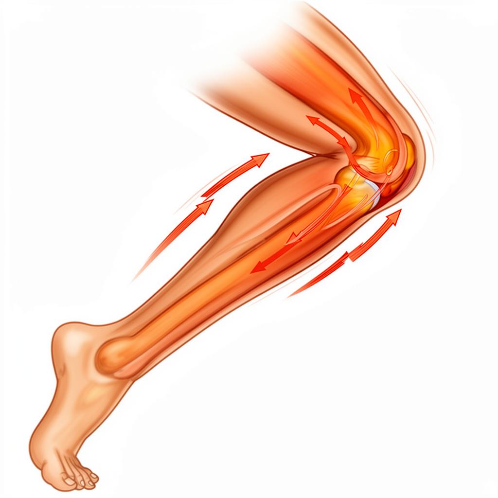 Knee movement patterns that increase joint warmth during activity