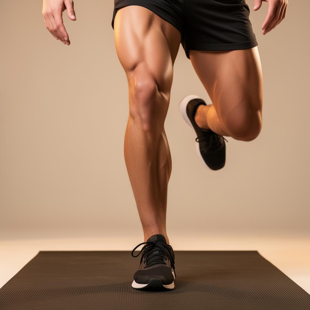 Muscles around the knee joint engaged during single-leg balance exercise