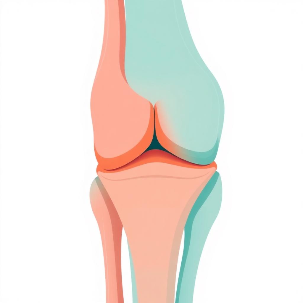 Illustration showing the location of the medial plica on the inner side of the knee joint