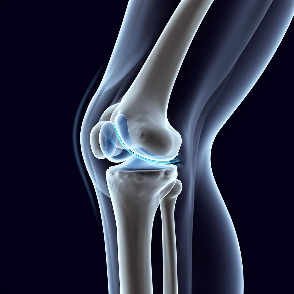 Kneecap movement and tracking within the femoral groove during knee bending