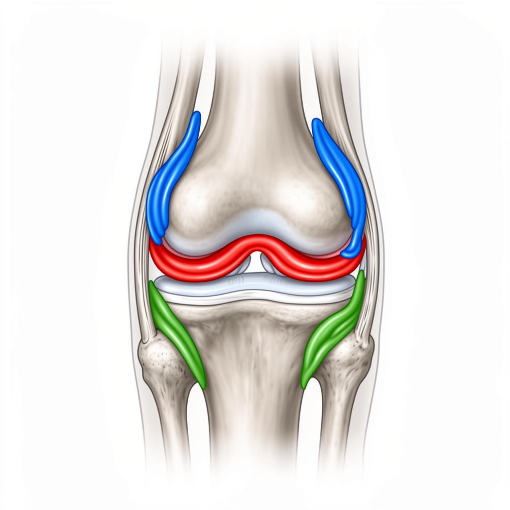 Anatomical diagram of the knee joint showing the three main plica folds: suprapatellar, medial, and infrapatellar