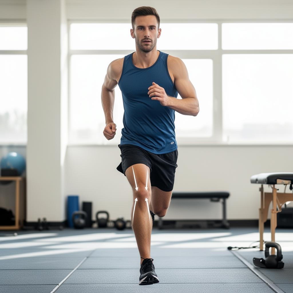 Runner with proper form on trail