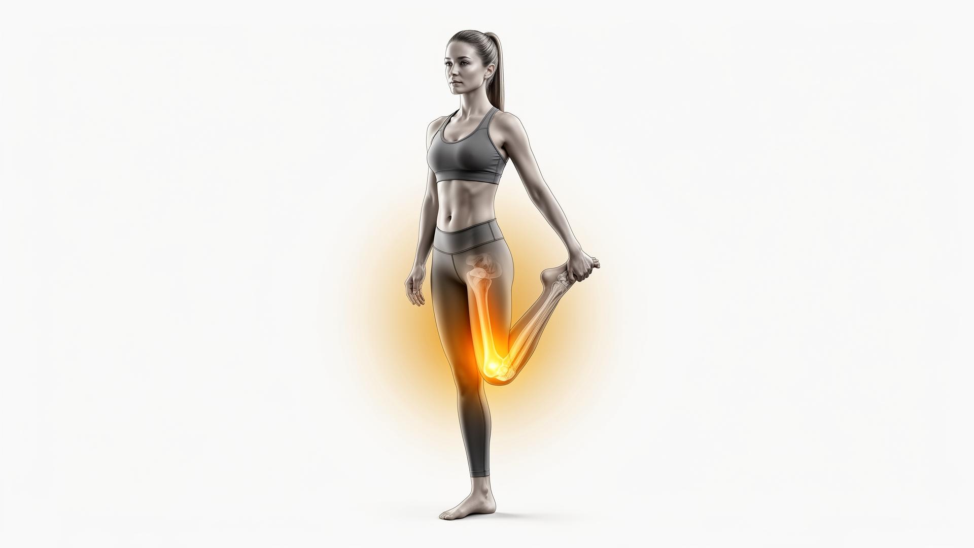 Person doing a gentle seated stretch for knee comfort