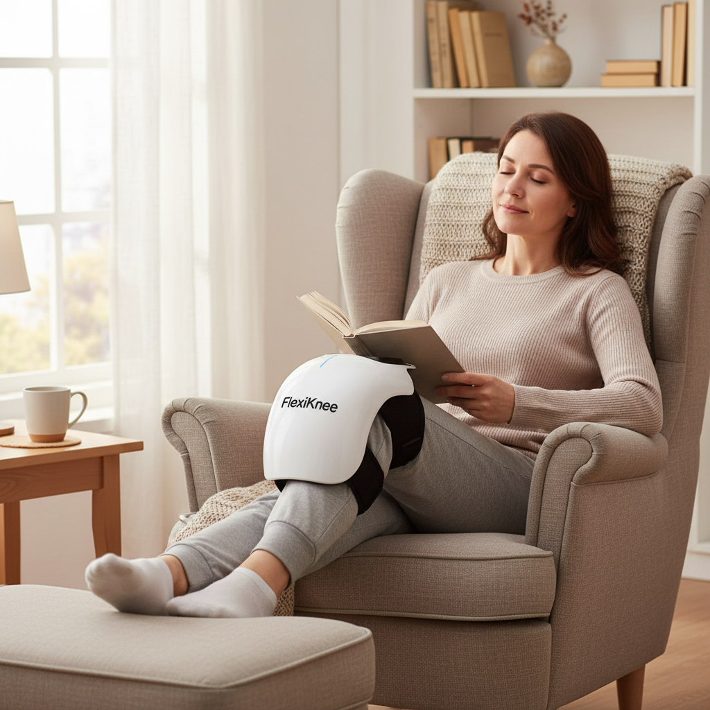 Person establishing comfortable daily routine at home