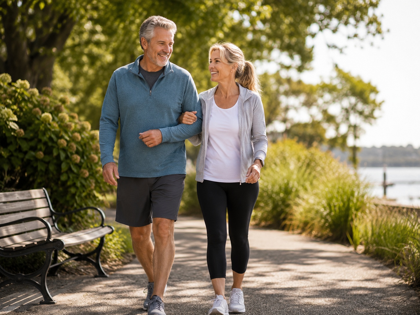 Person maintaining active lifestyle for knee health