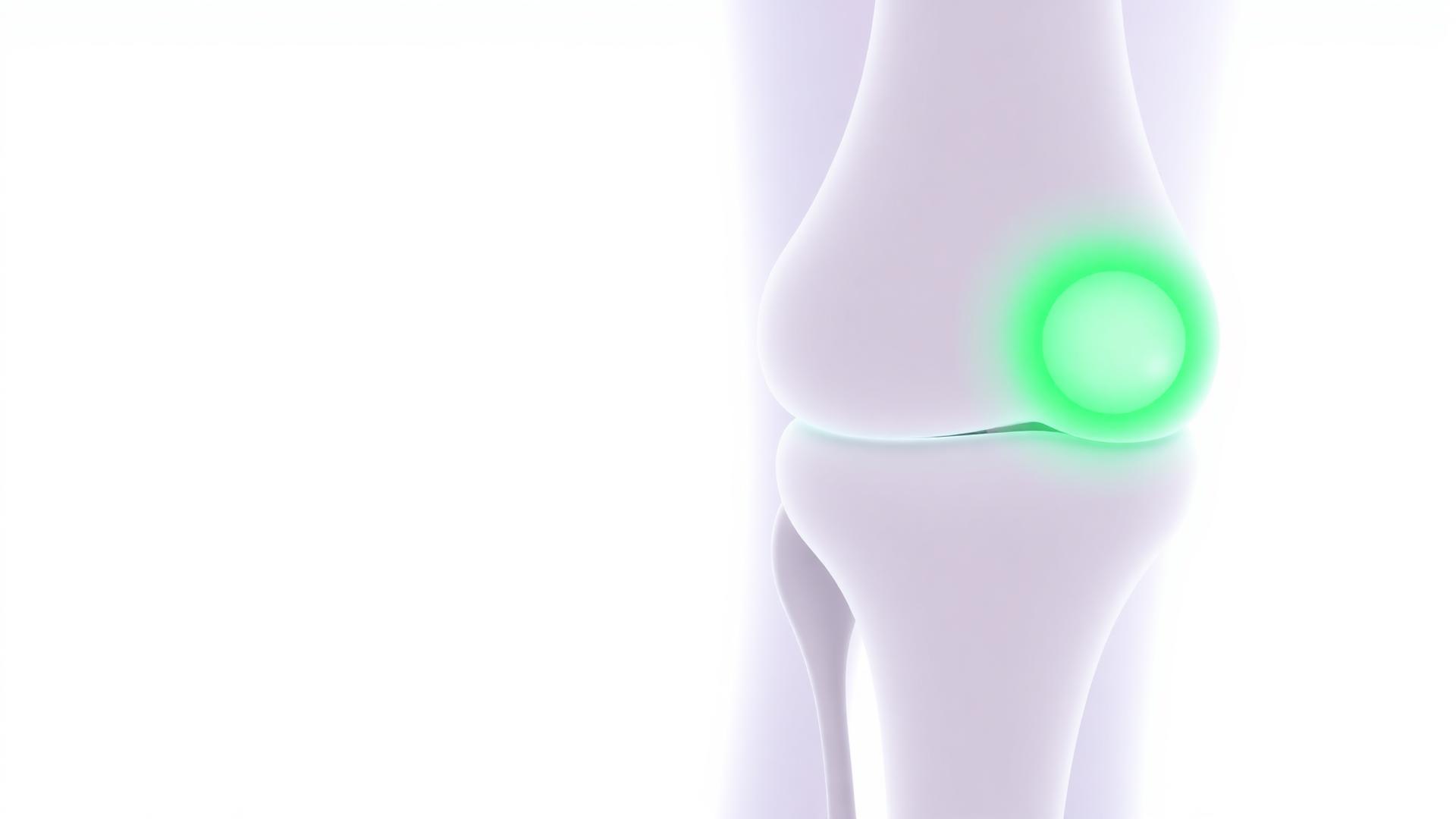 Diagram highlighting the outer knee zone where IT band discomfort is most commonly felt