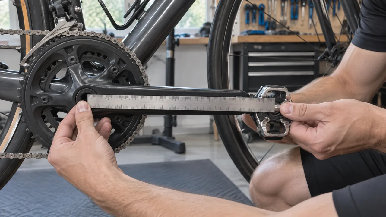 Workshop inspection of a crank arm and its spindle connections